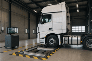 Brake test in west London